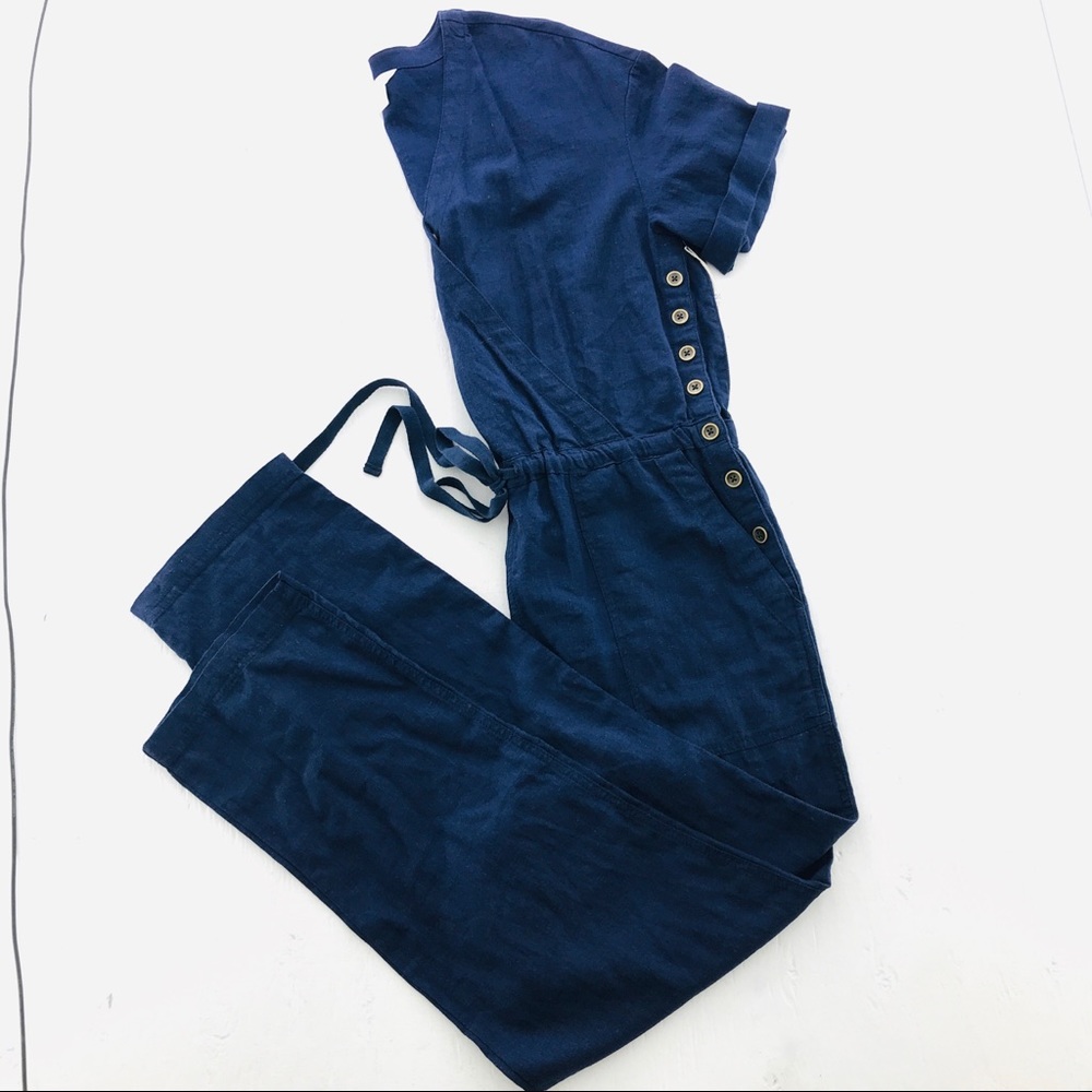 NWT CASLON short sleeve jumpsuits w/gold buttons